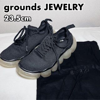 ワイスリー(Y-3)の【grounds】ニットスニーカー 23.5cm 傷あり(スニーカー)