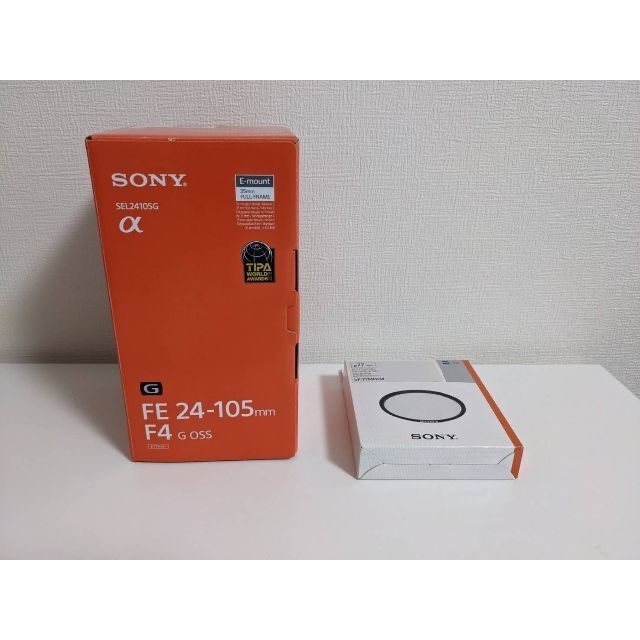 SONY(ソニー)のSONYレンズ　FE 24-105mm F4 G OSS　純正プロテクター付き スマホ/家電/カメラのカメラ(レンズ(ズーム))の商品写真