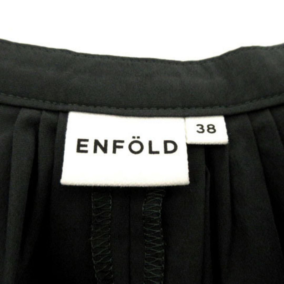 ENFOLD(エンフォルド)のエンフォルド ENFOLD カットソー ボートネック コットン混 緑系 38 レディースのトップス(カットソー(長袖/七分))の商品写真