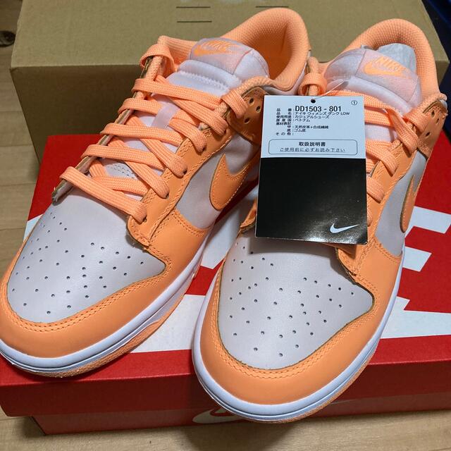 【春夏新色】 Nike WMNS Dunk Low Peach Cream ピーチクリーム