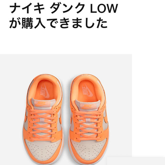 【春夏新色】 Nike WMNS Dunk Low Peach Cream ピーチクリーム