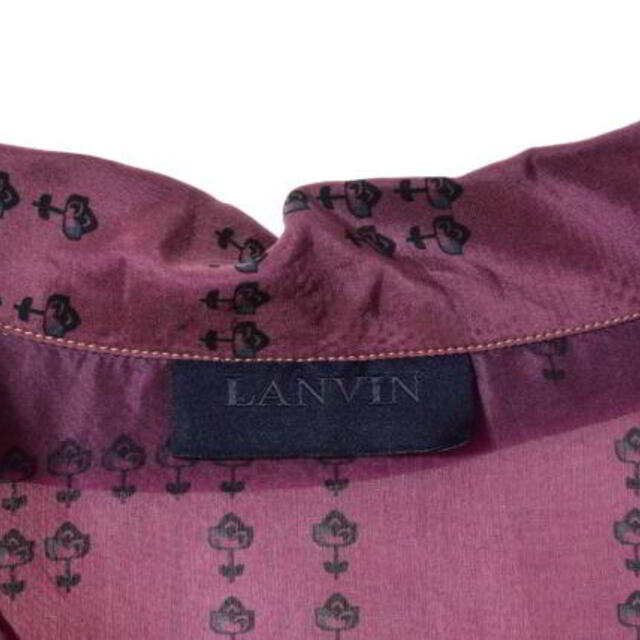 LANVIN(ランバン)のLANVIN シルク プリント オープンカラー シャツ メンズのトップス(シャツ)の商品写真