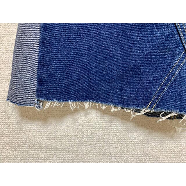 【brownystandard】サイド切替デニムスカート レディースのスカート(ミニスカート)の商品写真