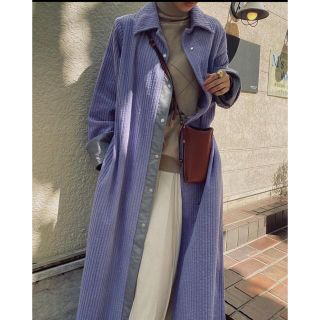 アメリヴィンテージ(Ameri VINTAGE)のameri leather combine corduroy coat(ロングコート)