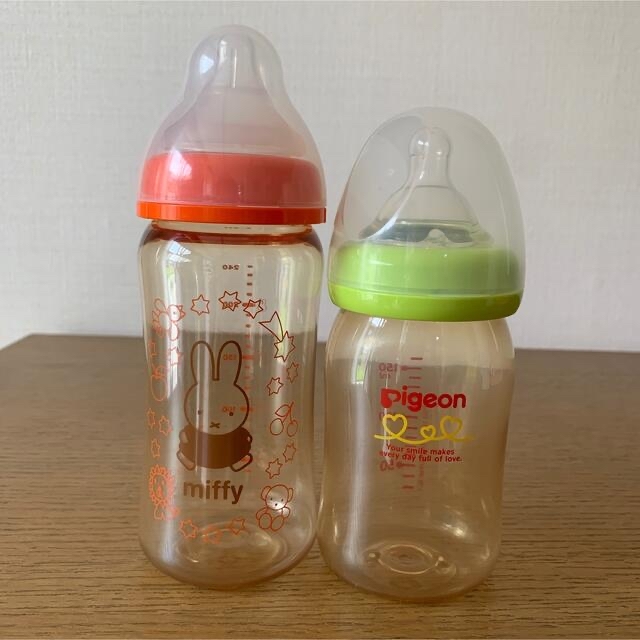 Pigeon(ピジョン)のピジョン  チュチュベビー　哺乳瓶　２本セット　ミッフィ　240ml 150ml キッズ/ベビー/マタニティの授乳/お食事用品(哺乳ビン)の商品写真