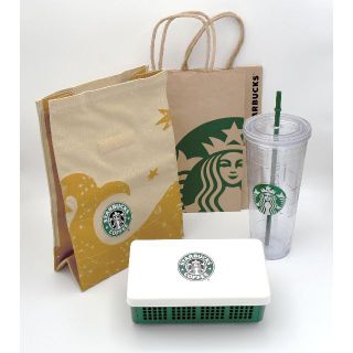 スターバックスコーヒー(Starbucks Coffee)の未使用 スタバ セット 特大タンブラー  サンドイッチケース スターバックス(弁当用品)