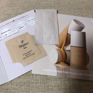 エレガンス(Elégance.)の新品　新製品　エレガンス&RMK ファンデサンプル(サンプル/トライアルキット)