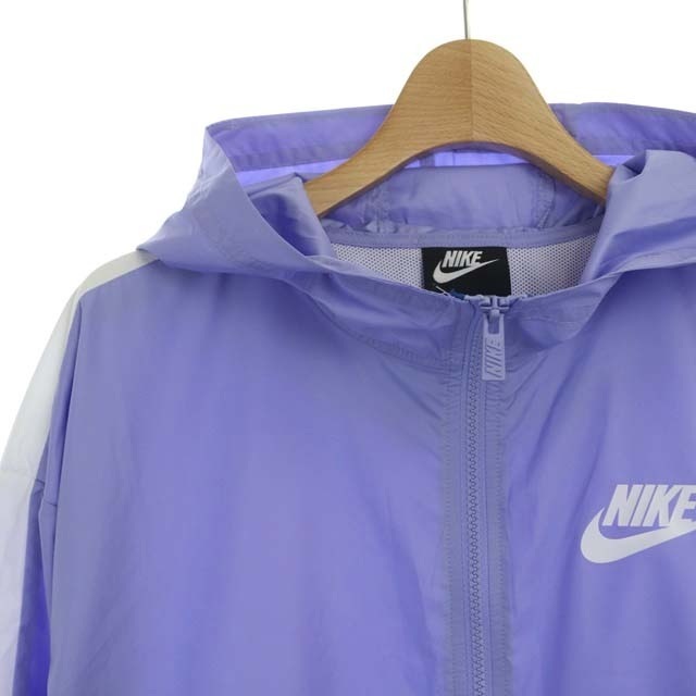 NIKE(ナイキ)のナイキ NIKE ウィメンズ ウーブン ジャケット パーカー L 紫 青 白 レディースのジャケット/アウター(ブルゾン)の商品写真