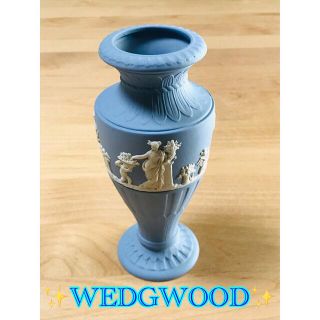 ウェッジウッド(WEDGWOOD)のWEDGWOOD✨ジャスパー フラワーベース　花瓶　一輪挿し(花瓶)