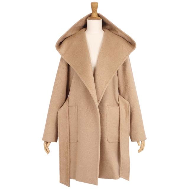 Max Mara 最高級白タグ キャメル アンゴラ ショールコート 40 - ロング Max Mara 最高級白タグ キャメル アンゴラ ショールコート 40 - ロング