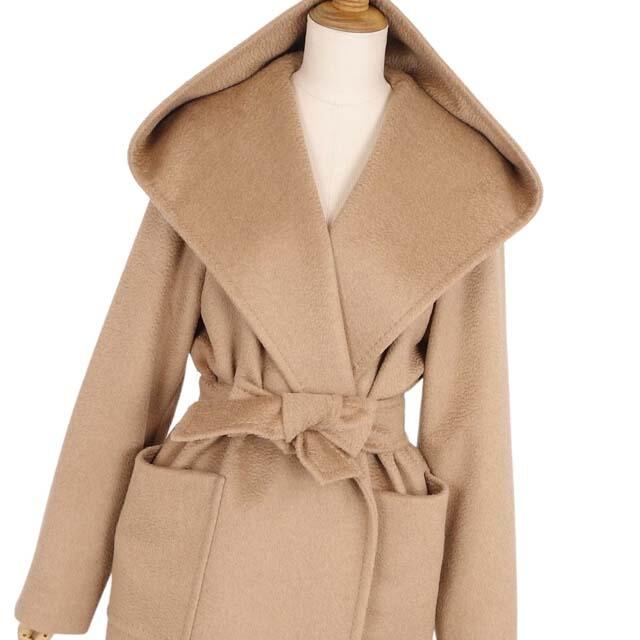 Max Mara 最高級白タグ キャメル アンゴラ ショールコート 40 - ロング Max Mara 最高級白タグ キャメル アンゴラ ショールコート 40 - ロング