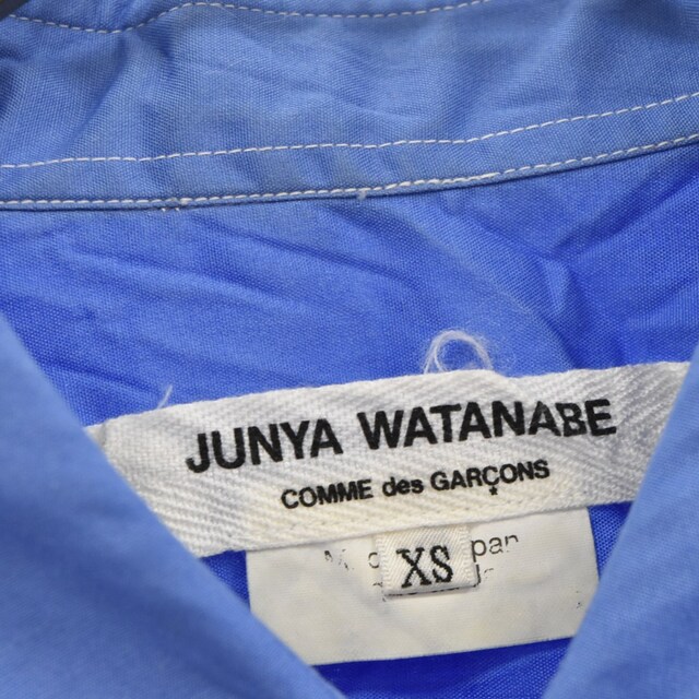 JUNYA WATANABE COMME des GARCONS(ジュンヤワタナベコムデギャルソン)のJUNYA WATANABE COMME des GARCONS ジュンヤワタナベ コムデギャルソン LONG SHIRT長袖シャツ ブルー JR-Ｂ016 レディースのトップス(シャツ/ブラウス(長袖/七分))の商品写真