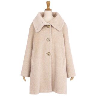 マックスマーラ(Max Mara)のマックスマーラ コート シャギー ツイード アルパカ ウール 42 ベージュ(その他)