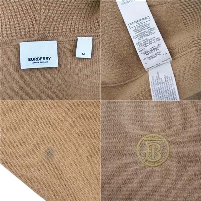 BURBERRY - バーバリー パーカー カシミヤ ニット ジップアップ BURBERRY - バーバリー パーカー カシミヤ ニット ジップアップ