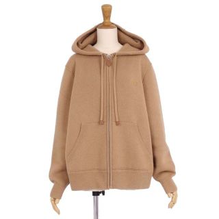 バーバリー(BURBERRY)のバーバリー パーカー カシミヤ ニット ジップアップ レディース トップス M(パーカー)