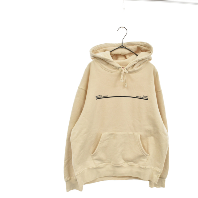 Supreme(シュプリーム)のSUPREME シュプリーム 20AW SHOP HOODED SWEATSHIRT ショップフーデッドスウェットシャツ プルオーバーパーカー ベージュ メンズのトップス(パーカー)の商品写真