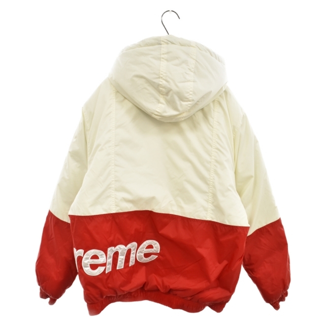 Supreme(シュプリーム)のSUPREME シュプリーム 16AW SIDELINE SEIDE LOGO PARKA サイドラインサイドロゴパーカー ジップアップパーカージャケット ホワイト メンズのジャケット/アウター(フライトジャケット)の商品写真