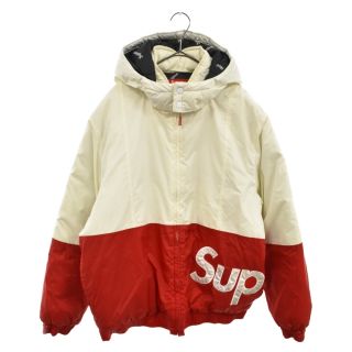 シュプリーム(Supreme)のSUPREME シュプリーム 16AW SIDELINE SEIDE LOGO PARKA サイドラインサイドロゴパーカー ジップアップパーカージャケット ホワイト(フライトジャケット)