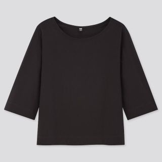 ユニクロ(UNIQLO)のユニクロ　コットンワイドスリーブ七分袖(カットソー(長袖/七分))