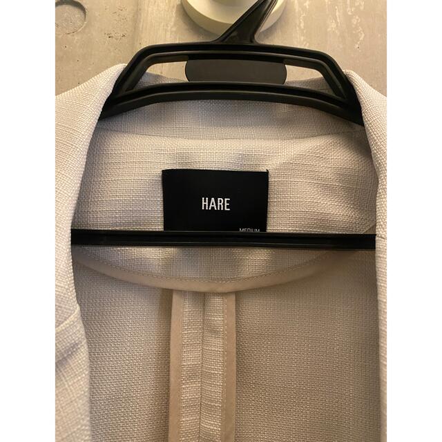 HARE(ハレ)のリネンライク新品未使用タグ付きハレ Wテーラードイージージャケット(HARE) メンズのジャケット/アウター(チェスターコート)の商品写真