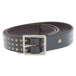 ロンハーマン(Ron Herman)のRON HERMAN ロンハーマン ×HTC 16AW STAR STRIPE BELT 4店舗限定販売 スターストライプスタッズレザーベルト ブラック(ベルト)