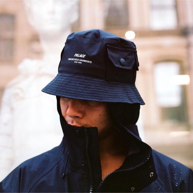 Engineered Garments(エンジニアードガーメンツ)の【ブラックS/M】PALACE × EG EXPLORER BUCKET メンズの帽子(ハット)の商品写真