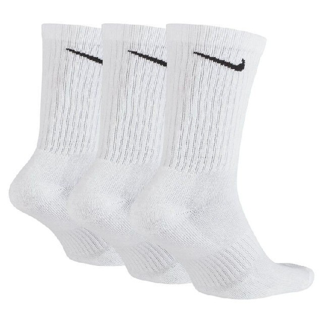 NIKE(ナイキ)の新品 NIKE クルー丈 ソックス 白 3足セット 25~27cm ナイキ 靴下 メンズのレッグウェア(ソックス)の商品写真