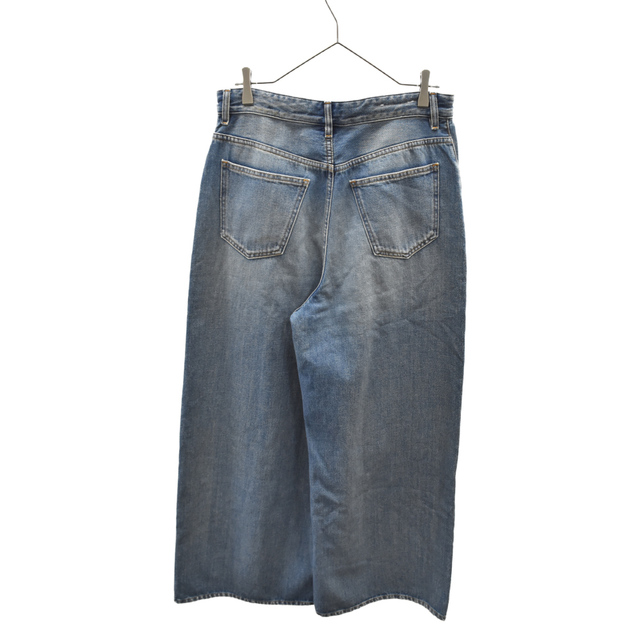 MM6 Maison Margiela エムエムシックスメゾンマルジェラ 22SS ドローストリングデニムパンツ ダメージ加工ワイドパンツ インディゴブルー レディース S52LA0162 S30460 MM6 Maison Margiela エムエムシックスメゾンマルジェラ 22SS ドローストリングデニムパンツ ダメージ加工ワイドパンツ インディゴブルー レディース S52LA0162 S30460