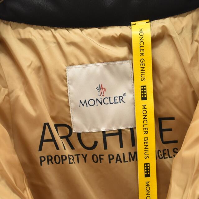 MONCLER(モンクレール)のMONCLER モンクレール GENIUS×PALM ANGELS RODMAN GIUBBOTTO ジーニアス×パームエンジェルス ロッドマン ラインダウンジャケット ブラック G209L1A00019 メンズのジャケット/アウター(ダウンジャケット)の商品写真