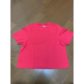 ユニクロ　クルーネックT RED 【タグ付き新品】(Tシャツ(半袖/袖なし))