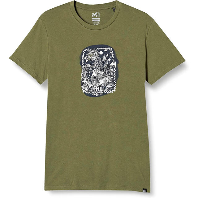 MILLET ミレー 半袖シャツ リミテッドカラーTシャツ カーキ メンズL新品MIV9412サイズ