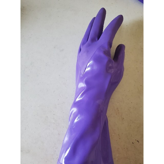 ビニール手袋 ゴム手袋 ビルパール ピンクと紫 - 工具、DIY用品