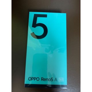 オッポ(OPPO)のOPPO Reno5 A eSIM A103OP アイスブルー　未開封(スマートフォン本体)