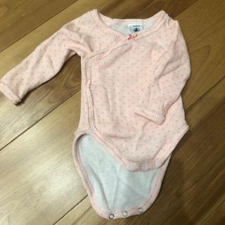 プチバトー(PETIT BATEAU)のプチバトー肌着　ドットピンク(肌着/下着)