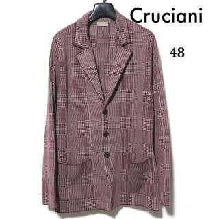 クルチアーニ(Cruciani)のCruciani ニットジャケット 48/クルチアーニ グレンチェック 3B(テーラードジャケット)