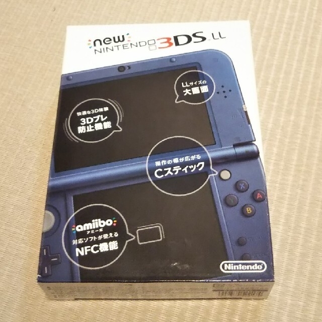Nintendo 3DS NEW ニンテンドー 本体 LL メタリックブルー エンタメ/ホビーのゲームソフト/ゲーム機本体(携帯用ゲーム機本体)の商品写真