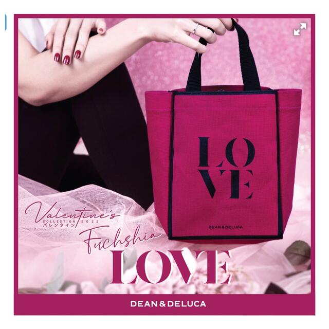 DEAN & DELUCA(ディーンアンドデルーカ)のDEAN &DELUCAバンコク限定、バレンタイン限定のトートバッグXS レディースのバッグ(トートバッグ)の商品写真