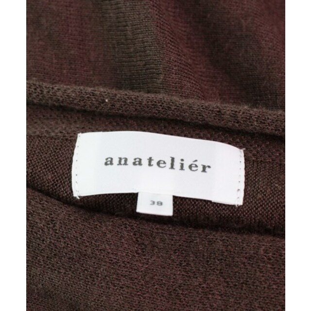 anatelier(アナトリエ)のanatelier アナトリエ ニット・セーター 38(M位) こげ茶 【古着】【中古】 レディースのトップス(ニット/セーター)の商品写真