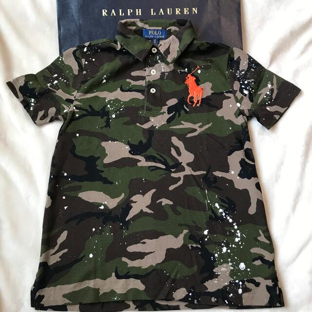 POLO RALPH LAUREN(ポロラルフローレン)の未使用　ポロシャツ　ラルフローレン　迷彩　ビッグポニー　S 130 140 相当 キッズ/ベビー/マタニティのキッズ服男の子用(90cm~)(Tシャツ/カットソー)の商品写真