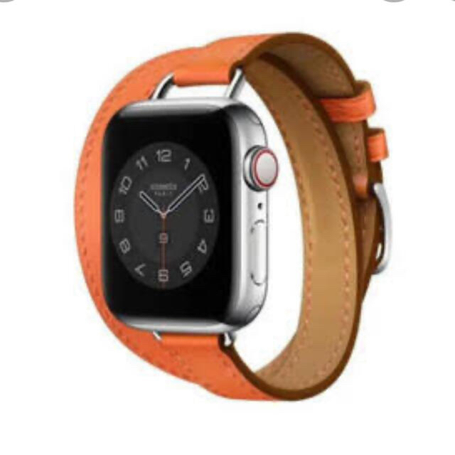 Hermes   エルメスApple Watch 6 二重巻ドゥブルトゥール オレンジ