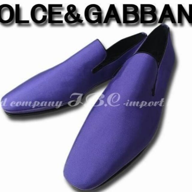 ☆DOLCE&GABBANA☆ドルガバ ルームシューズ☆40パープル紫稀少ヤギ革