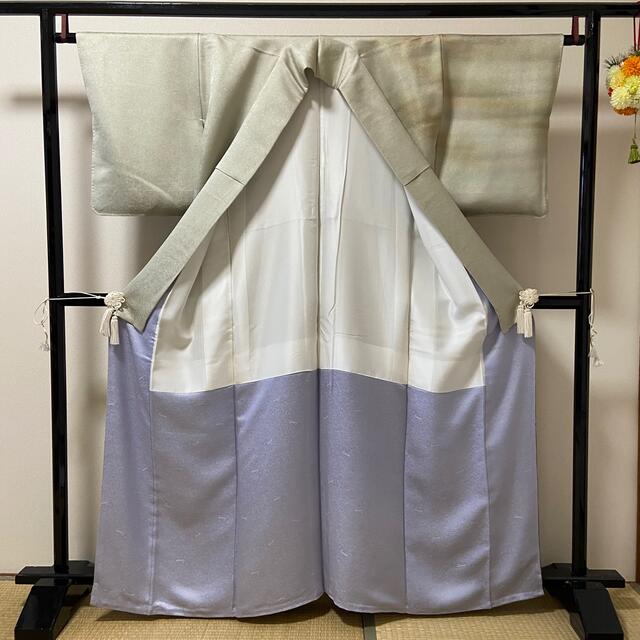 超逸品 未使用 【久保田一竹 辻が花 絞り オーロラぼかし 金通し】 訪問着