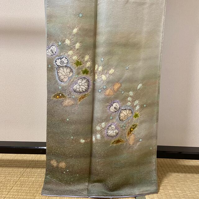 超逸品 未使用 【久保田一竹 辻が花 絞り オーロラぼかし 金通し】 訪問着