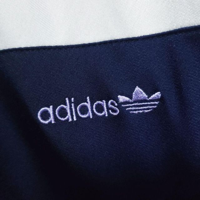 adidas(アディダス)の《値引き中》アディダス 80s ジャージ 3本線 刺繍三つ葉ロゴ ビンテージ メンズのトップス(ジャージ)の商品写真