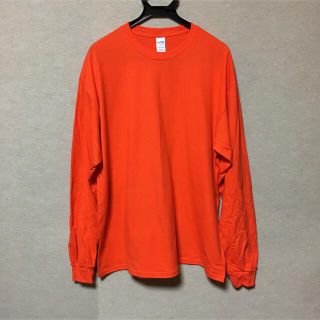 ギルタン(GILDAN)の新品 GILDAN ギルダン 長袖ロンT オレンジ M(Tシャツ/カットソー(七分/長袖))