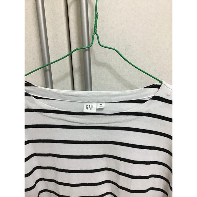 GAP(ギャップ)のGAP ボーダー カットソー 長袖 ボートネック レディースのトップス(Tシャツ(長袖/七分))の商品写真