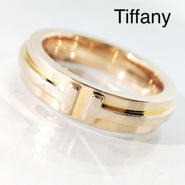 Tiffany & Co. - お値下げ不可 ティファニー T TWO ナロー リング ピンクゴールド