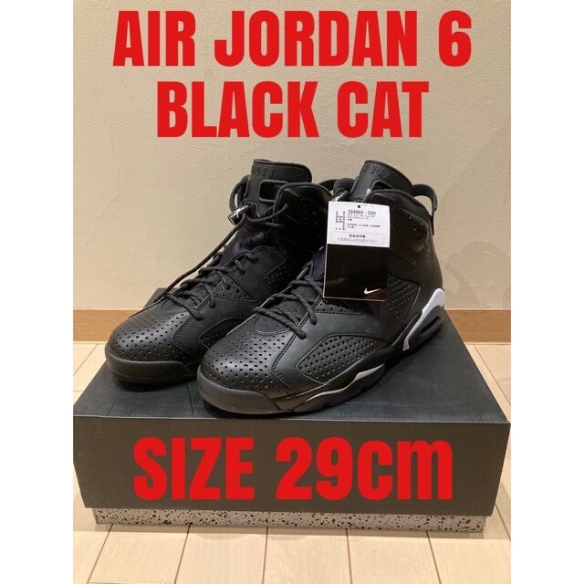 NIKE(ナイキ)のパンD様専用 AIRJordan6 Retro Black Cat 29cm メンズの靴/シューズ(スニーカー)の商品写真