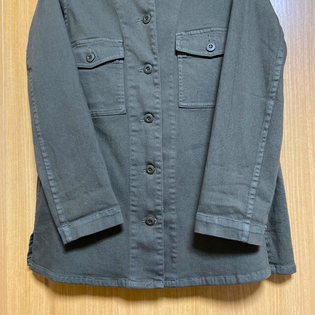 上質ミラクルエアーシャツジャケット　ブルージェイド  レディースのジャケット/アウター(ミリタリージャケット)の商品写真