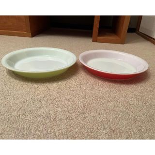 パイレックス(Pyrex)のオールドパイレックス　カレー皿(食器)